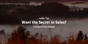 Want the Secret to Sales? It Could be Your Content